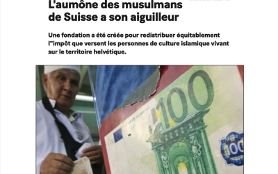 « L’aumône des musulmans de Suisse a son aiguilleur » – 20minutes, 20.04.2020